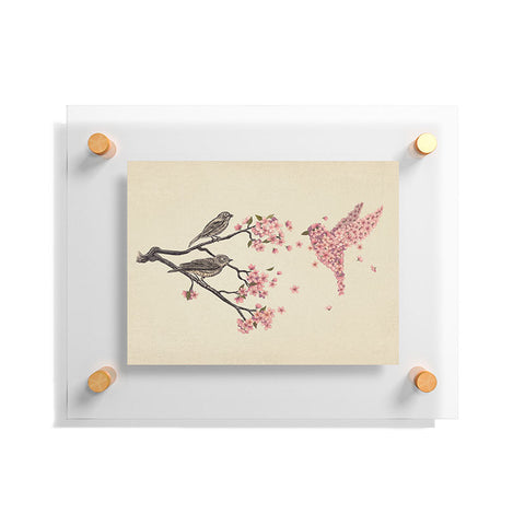 Terry Fan Blossom Bird Floating Acrylic Print