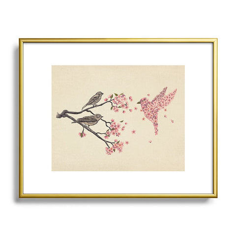 Terry Fan Blossom Bird Metal Framed Art Print