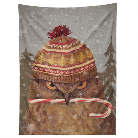 Terry Fan Christmas Owl Tapestry