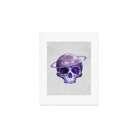 Terry Fan Cosmic Skull Art Print