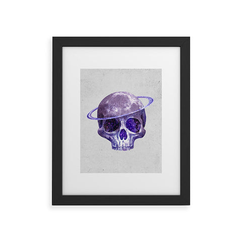 Terry Fan Cosmic Skull Framed Art Print