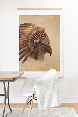 Terry Fan Eagle Chief Art Print And Hanger