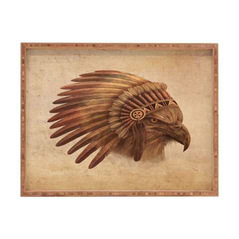 Terry Fan Eagle Chief Rectangular Tray