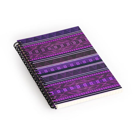 Terry Fan Eggplant Navajo Spiral Notebook