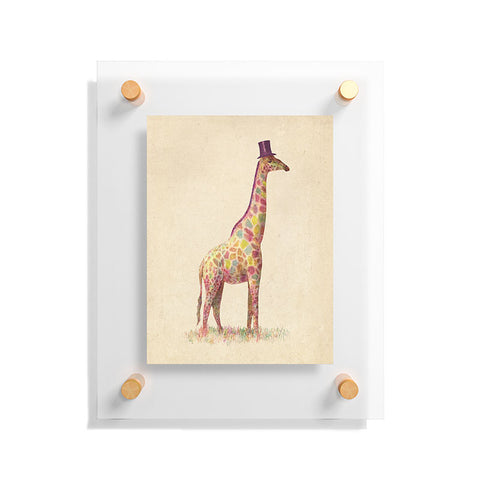 Terry Fan Fashionable Giraffe Floating Acrylic Print