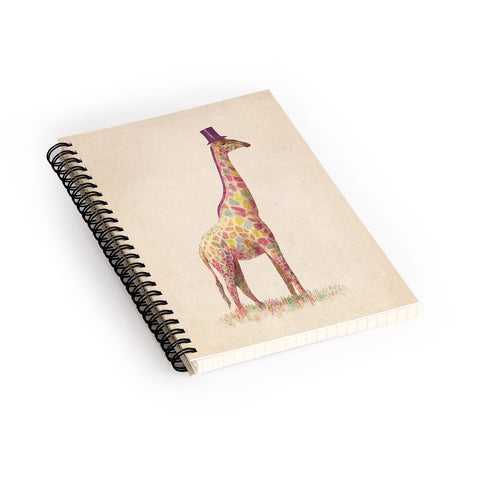 Terry Fan Fashionable Giraffe Spiral Notebook