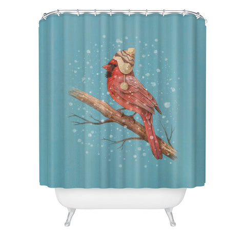 Terry Fan First Snow Shower Curtain