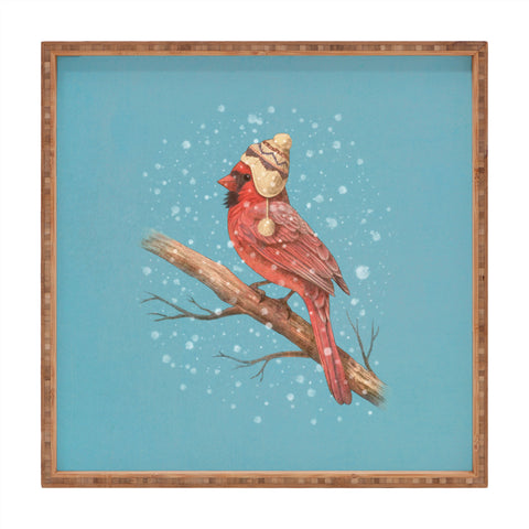 Terry Fan First Snow Square Tray