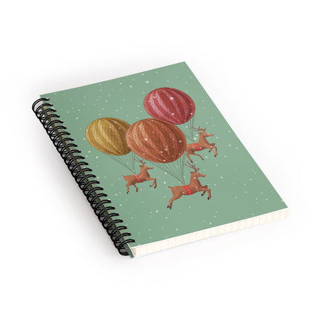 Terry Fan Flight Of The Deers Spiral Notebook