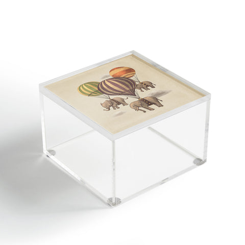 Terry Fan Flight Of The Elephants Acrylic Box