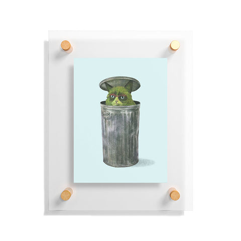 Terry Fan Grouchy Cat Floating Acrylic Print