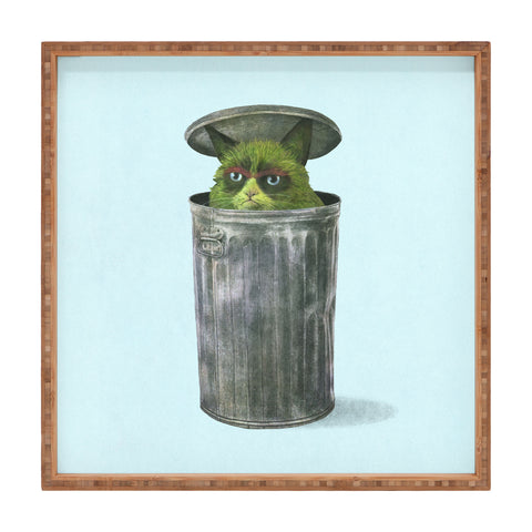 Terry Fan Grouchy Cat Square Tray