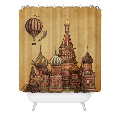 Terry Fan Moving To Moscow Shower Curtain
