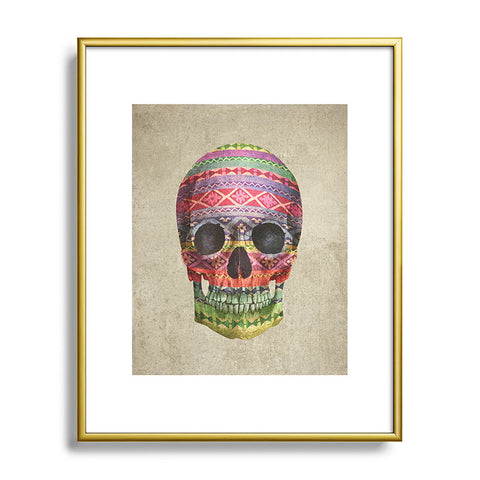 Terry Fan Navajo Skull Metal Framed Art Print