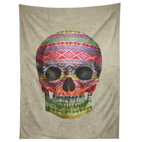 Terry Fan Navajo Skull Tapestry