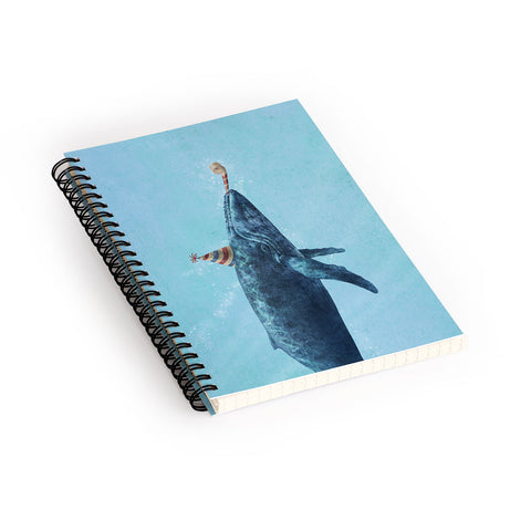 Terry Fan Party Whale Spiral Notebook