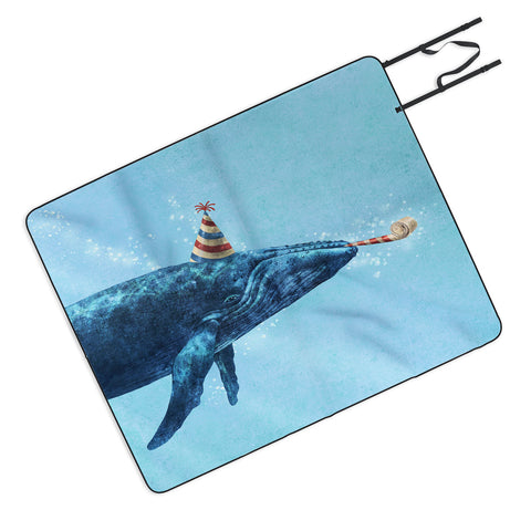 Terry Fan Party Whale Picnic Blanket