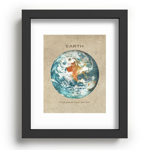 Terry Fan Planet Earth Recessed Framing Rectangle