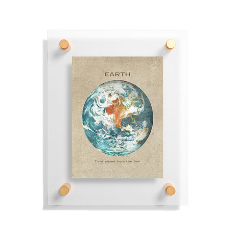 Terry Fan Planet Earth Floating Acrylic Print