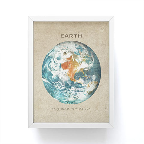 Terry Fan Planet Earth Framed Mini Art Print
