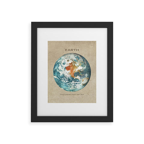 Terry Fan Planet Earth Framed Art Print