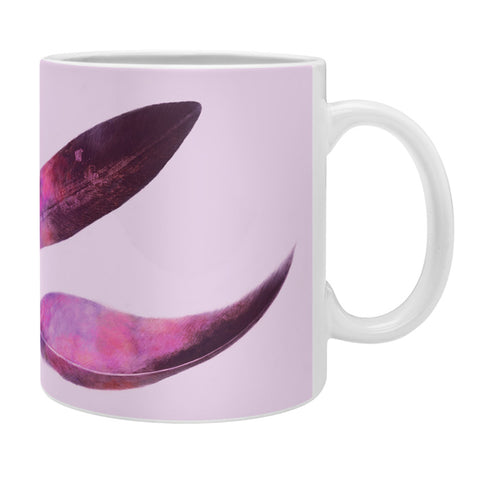 Terry Fan Purple Feathers Coffee Mug
