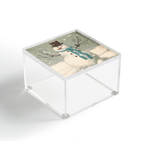 Terry Fan Snowman Acrylic Box