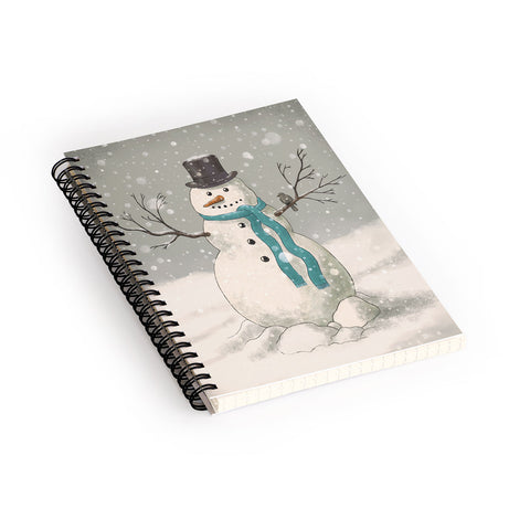 Terry Fan Snowman Spiral Notebook