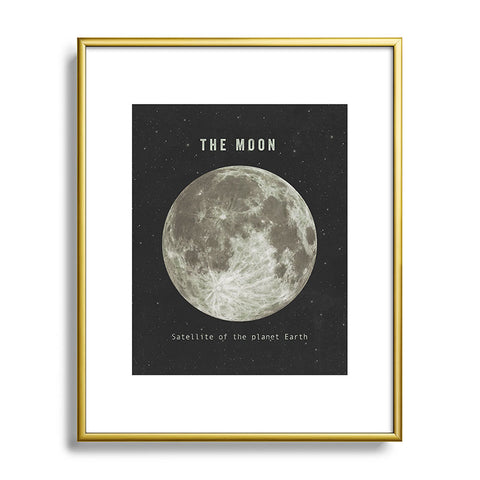 Terry Fan The Moon Metal Framed Art Print