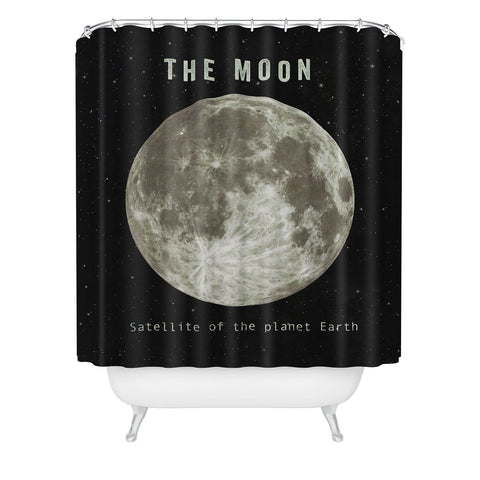 Terry Fan The Moon Shower Curtain