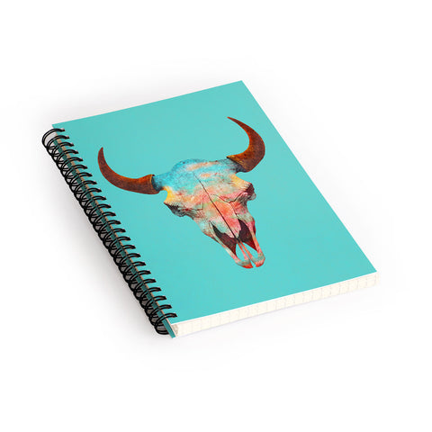 Terry Fan Turquoise Sky Spiral Notebook
