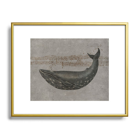 Terry Fan Whale Song Metal Framed Art Print