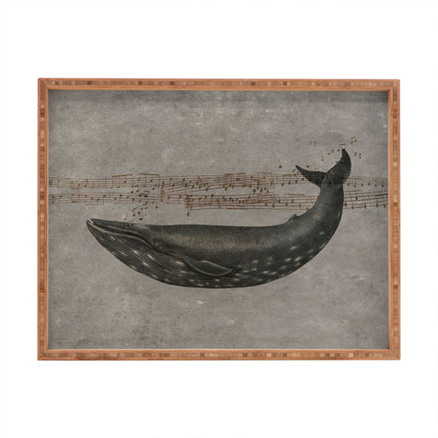Terry Fan Whale Song Rectangular Tray