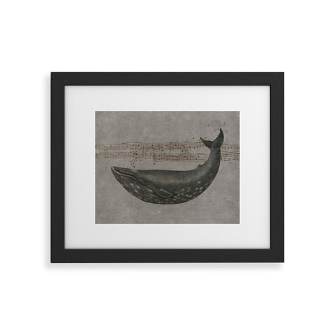 Terry Fan Whale Song Framed Art Print