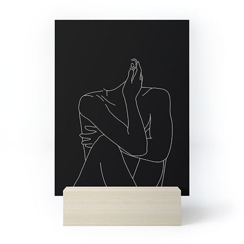 The Colour Study Nude figure illustration Celi Mini Art Print