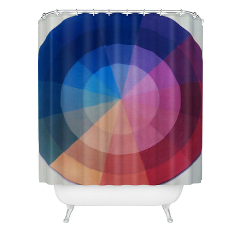The Light Fantastic Color Wheel Shower Curtain
