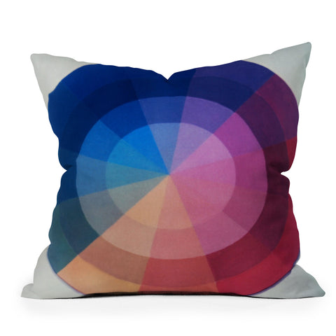 The Light Fantastic Color Wheel Throw Pillow