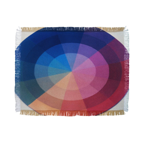 The Light Fantastic Color Wheel Throw Blanket