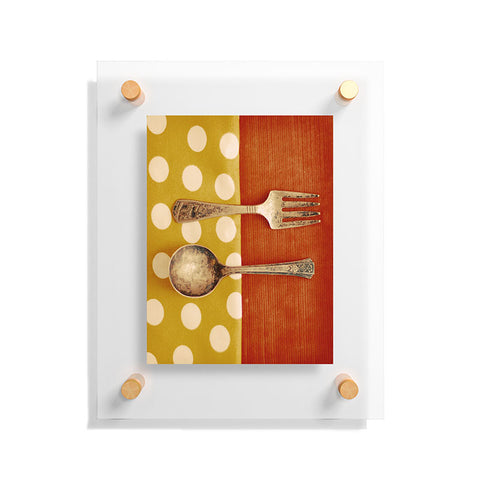 The Light Fantastic Fork And Spoon Floating Acrylic Print