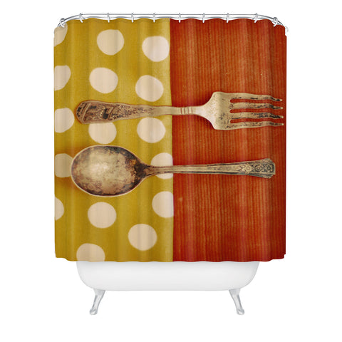 The Light Fantastic Fork And Spoon Shower Curtain