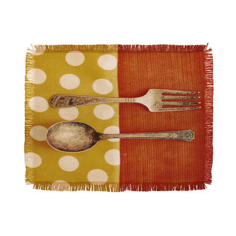 The Light Fantastic Fork And Spoon Throw Blanket