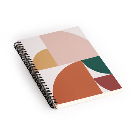 The Old Art Studio Abstract Geometric 10 Spiral Notebook