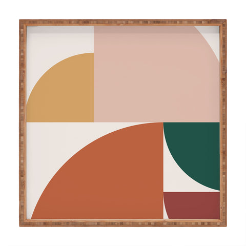 The Old Art Studio Abstract Geometric 10 Square Tray