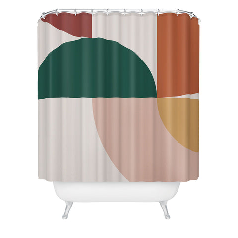The Old Art Studio Abstract Geometric 12 Shower Curtain