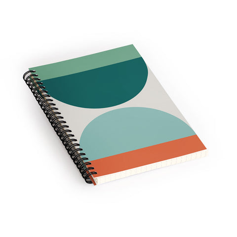 The Old Art Studio Abstract Geometric 20 Spiral Notebook