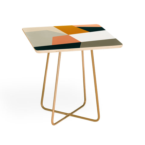 The Old Art Studio Abstract Geometric 27 Green Side Table