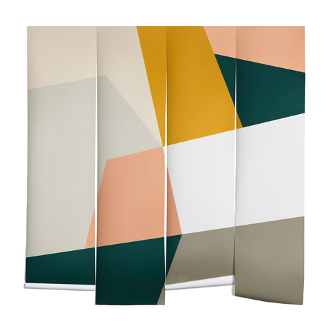 The Old Art Studio Abstract Geometric 27 Green Wall Mural