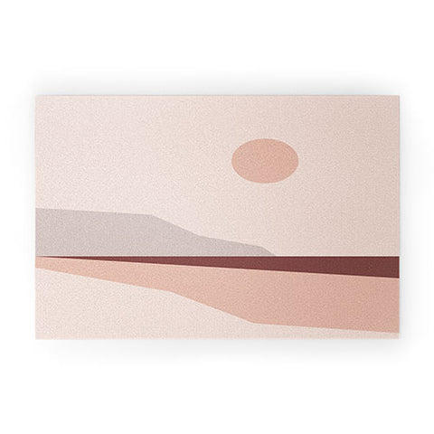 The Old Art Studio Abstract Landscape 02 Welcome Mat