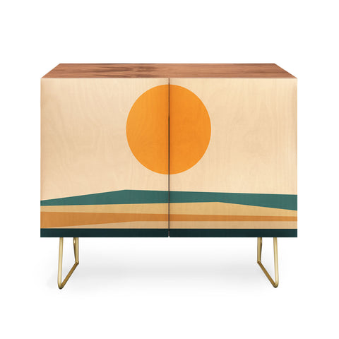 The Old Art Studio Abstract Landscape 10B Credenza
