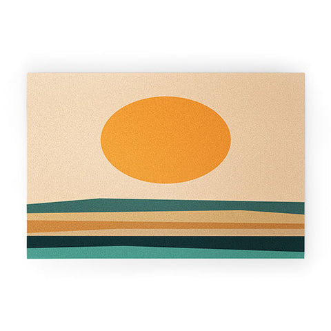 The Old Art Studio Abstract Landscape 10B Welcome Mat